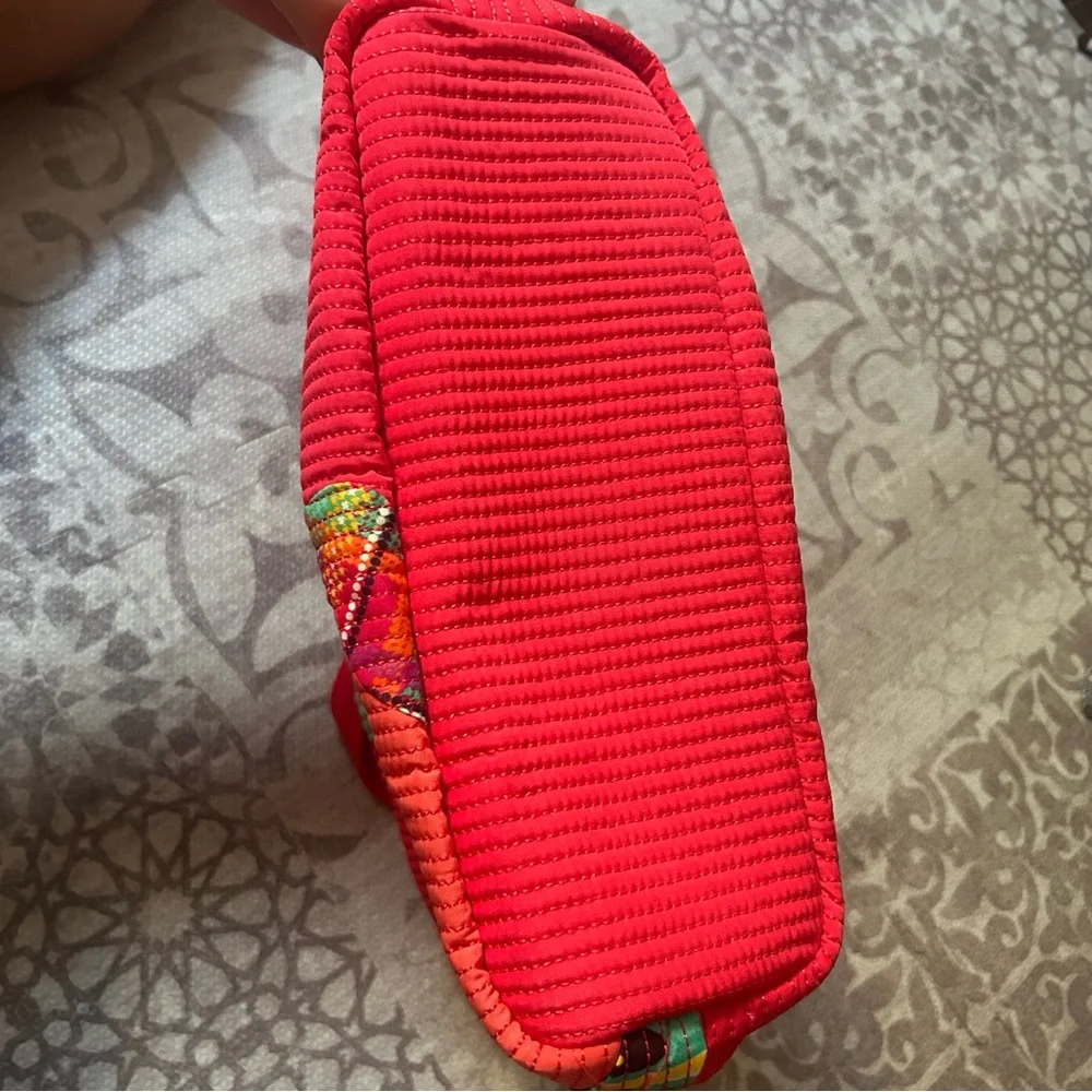 Vera Bradley Coral and Multicolor Tote rumba flower - Picture 4 of 8